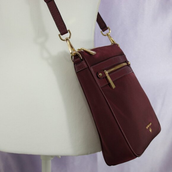Michael Kors Jet Set Nylon Crossbody Bag – Merlot (NWOT) - Picture 5 of 10